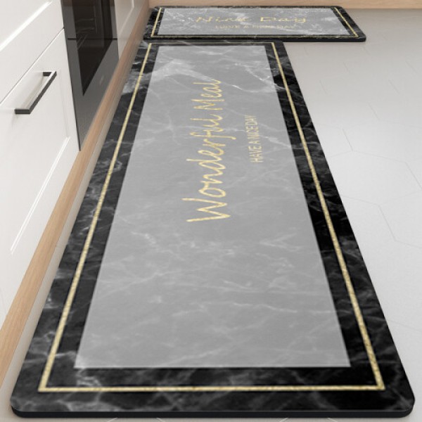 Washable kitchen rug, absorbent kitchen mat